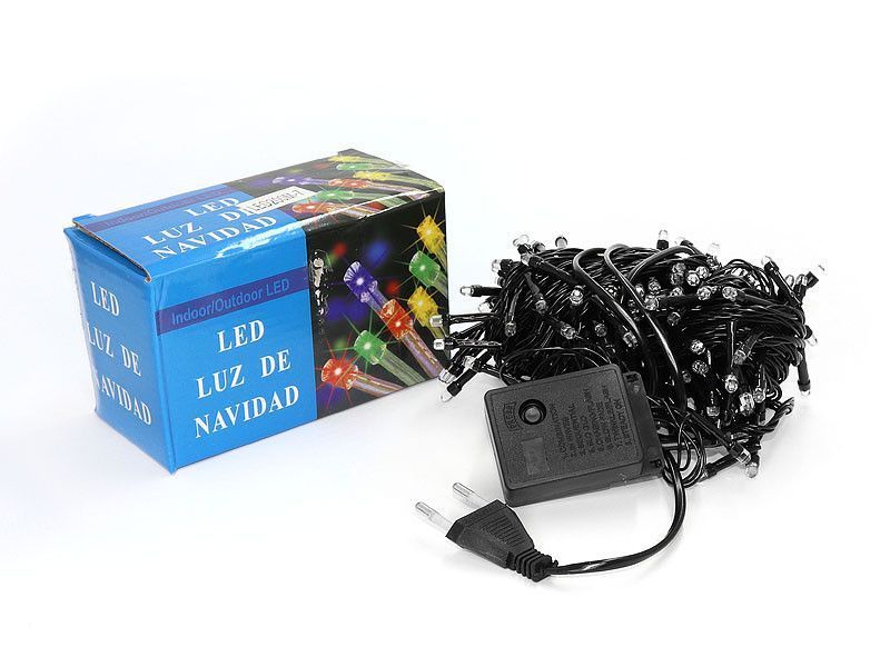 Гірлянда чорний провід лампа Рубінка 100LED (теплий білий) LED100WW-7 1085187041 фото