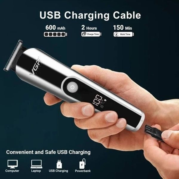 Машинка для стрижки волосся 11 в 1 VGR V-107 3061530307 фото