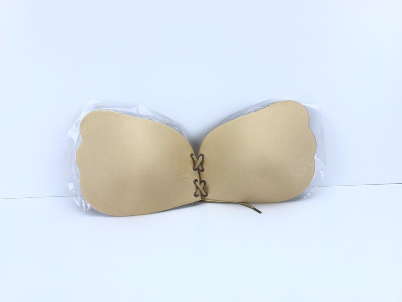 Силіконовий бюстгальтер невидимка Fly Bra Invisible Bra Беж С 82767558 фото