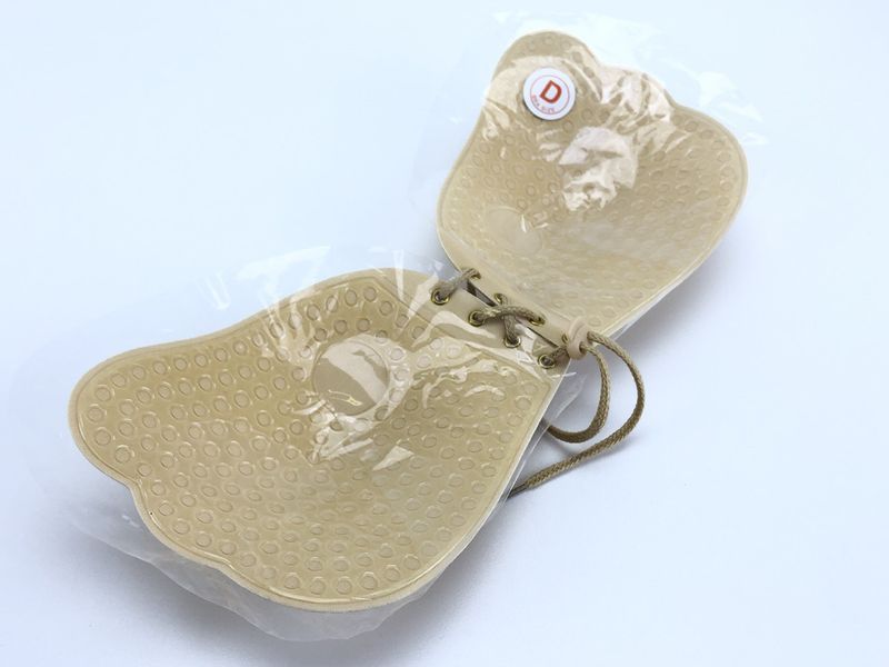 Силіконовий бюстгальтер невидимка Fly Bra Invisible Bra Беж С 82767558 фото
