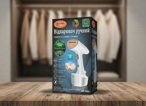 Відпарювач ручний з щітками 2400Вт 320мл BITEK BT-1285W 1982623341 фото