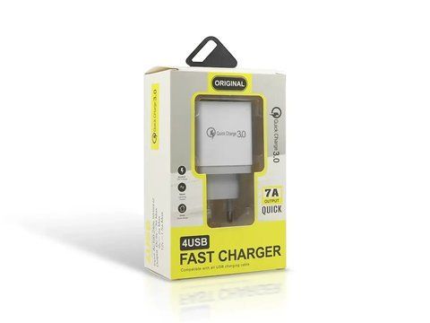 Зарядний пристрій 220В 3,1А 12Вт 12В USBx4 QC3.0 Original 044 1782444488 фото