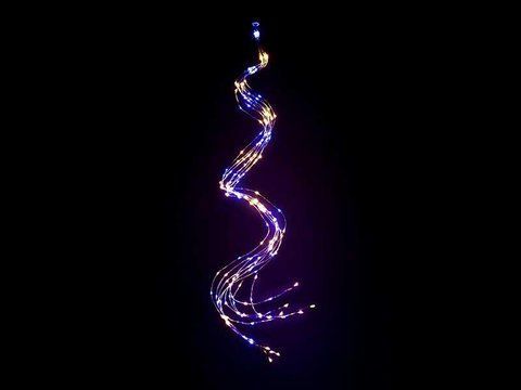 Гірлянда мідний дріт Кінський хвіст 3,0м 300LED (білий) COPPER-WIRE-300W-2 1299432417 фото