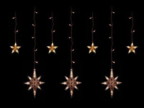 Гірлянда 12 сніжинок Поларис прозорий провід 3м 126LED (теплий білий) LED-PARTS-WW-3 1534375358 фото