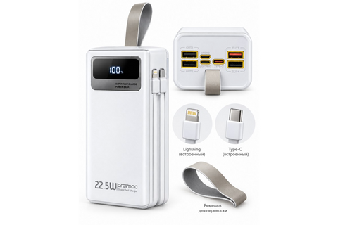 Power Bank Aroimac ORA503 (40000 mAh) (Швидка зарядка 22,5W) 2256 фото