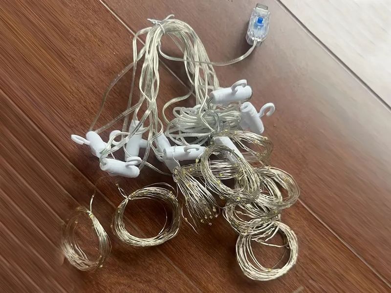 Гирлянда медная проволока Штора 3,0мХ2,0м Copper USB пульт ДУ 8 функций 200LED (белый) COPPER-WIRE-200W-9-2 2814251341 фото