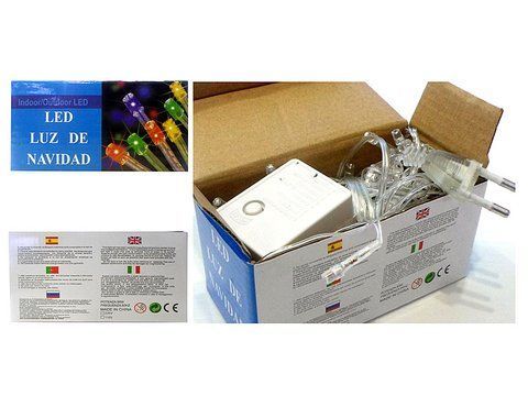 Гирлянда прозрачный провод 500LED (синий) LED500B-1 616827250 фото