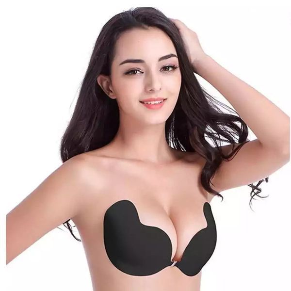 Силіконовий ліфчик без бретельок Fly Bra Decollete Розмір С Беж 82767611 фото