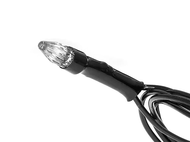 Гирлянда черный провод прозрачная коническая лампа 500LED (теплый белый) LED500WW-2 1082077617 фото
