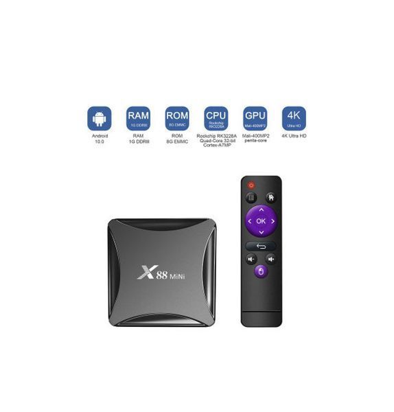 Смарт-приставка до тв X88 Mini Android 11 2/16 GB з пультом ДК 75562805 фото