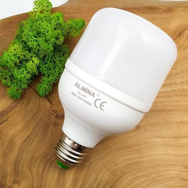 Умная светодиодная лампочка на аккумуляторе 6500K ALMINA E27 20W 89362682 фото
