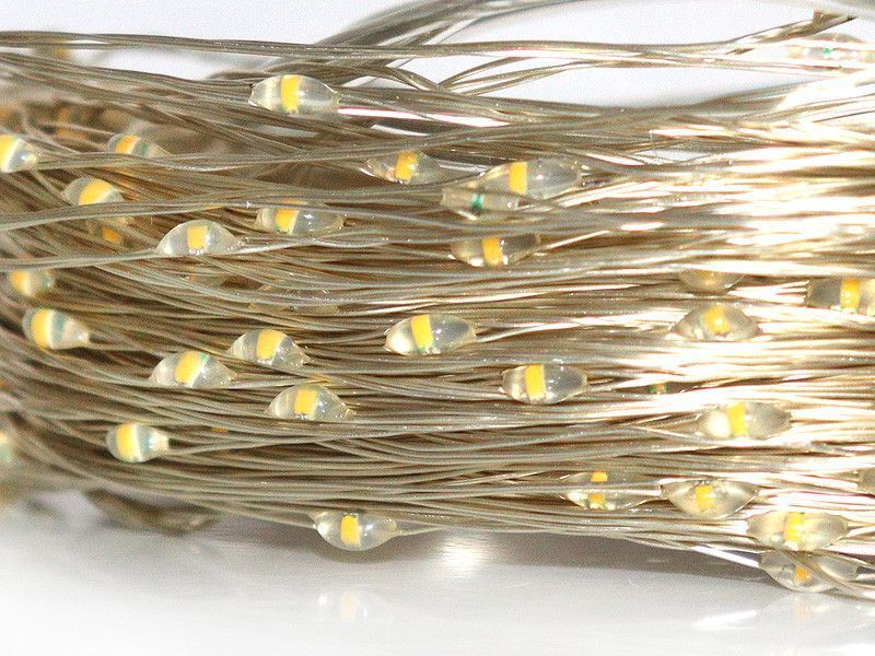Гірлянда мідний дріт Крапля роси 220В 10м режими 100LED (мікс) COPPER-WIRE-100M-4 1302432756 фото