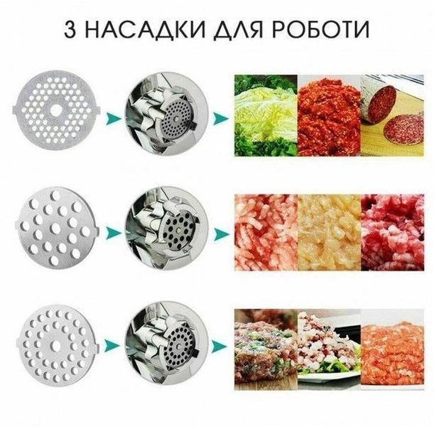 М'ясорубка 3800 Ват із соковижималкою Rainberg 75562868 фото