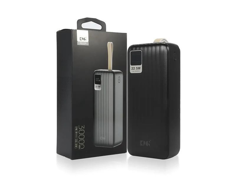 Зовнішній акумулятор (power bank) 30000мА&middot;год 22,5Вт KP KPG-310 1833718542 фото