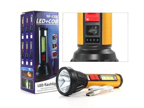 Фонарь ручной LED+COB NF-C58 1741383017 фото