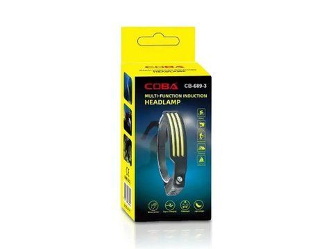Ліхтар налобний Type-C із сенсорним датчиком Coba CB-689-3 1995349615 фото
