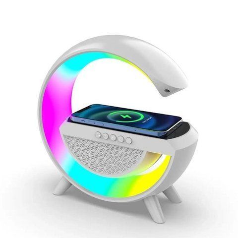 Колонка Bluetooth беспроводная портативная 20 Вт и лампа настольная RGB LED 3 в 1 в стиле Big G 75562936 фото