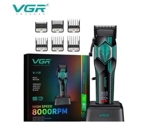 Машинка для стрижки волосся VGR V-119 Золотий Зелений 3140930676 фото