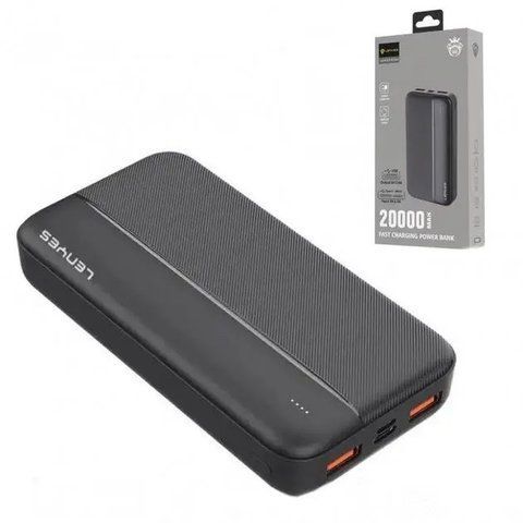 Зовнішній акумулятор Power bank 20000mAh з USB, Lenyes PX263 / Повербанк із швидкою зарядкою 75562876 фото