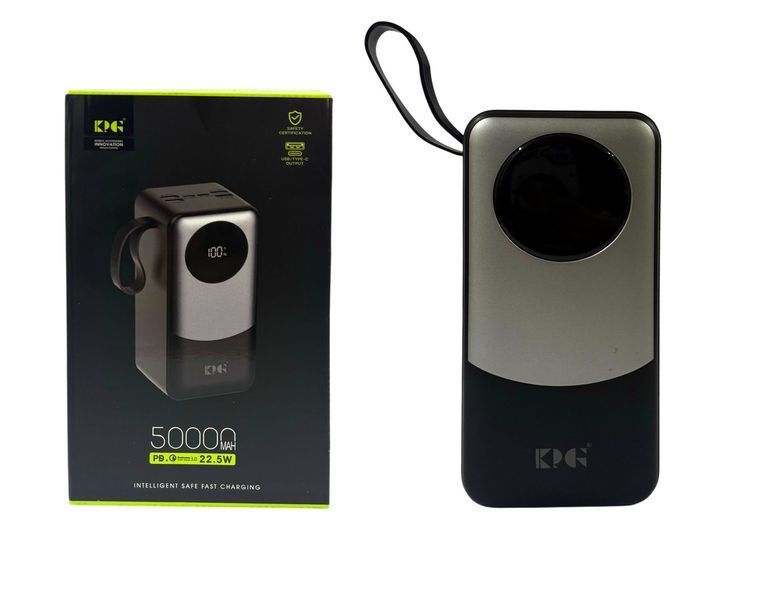 Зовнішній акумулятор (power bank) 50000мА&middot;год 22,5Вт KP KPG-502 3005352810 фото