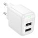 Зарядний пристрій 220В 2,4А 12Вт 5В USBx2 QC3.0 Borofone Potential BAS41A 2531342982 фото 6