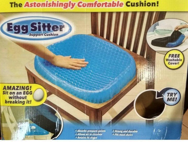 Ортопедична гелева профілактична подушка Egg Sitter на сидіння стільця масажна 75562951 фото