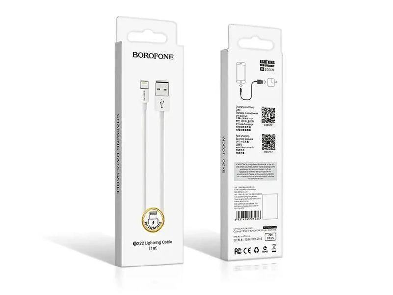 Кабель USB - Lightning Borofone BX22 Bloom 1761088902 фото