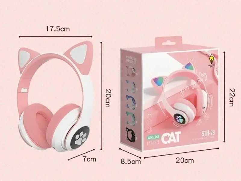 Навушники накладні Bluetooth Кошенятко з вушками STN-28 1515744796 фото