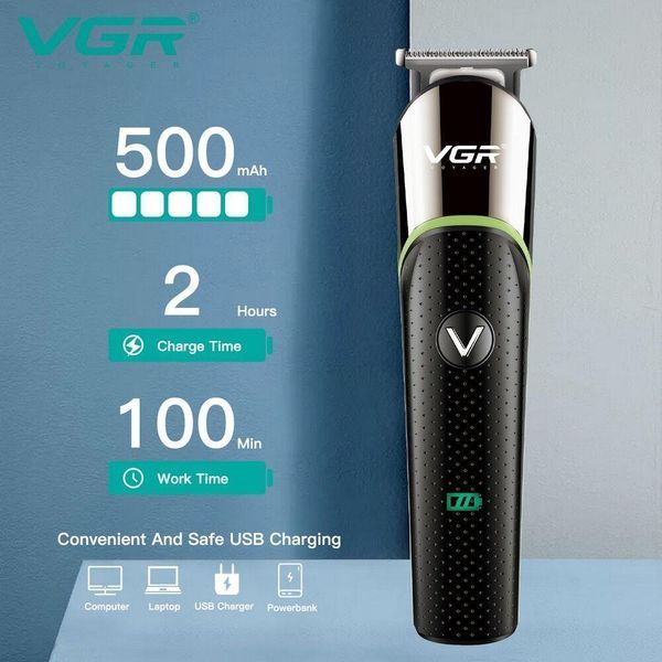 Машинка для стрижки волосся VGR V-191 Чорний 3169650218 фото