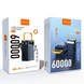 МБ Павербанк WUW 60000mAh 22.5W, Павербанк WUW TUGII Y106 с быстрой зарядкой PD/QC, Портативный внешний аккумулятор, универсальные порты 4USB/Type-C, LED-дисплей, 4 встроенных кабеля Lightning/Micro/Type-C/USB 60000 фото 4