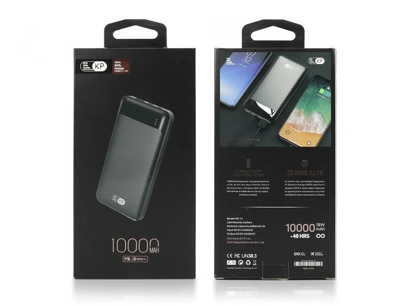 Зовнішній акумулятор (power bank) 10000мА&middot;год KP PD-13 1741383032 фото